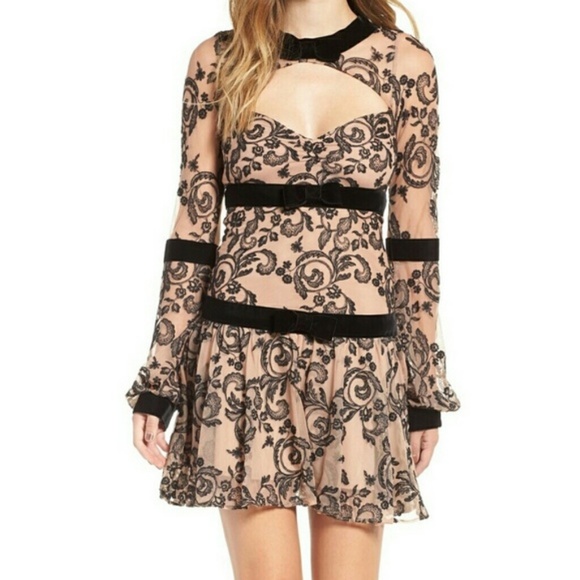 🔥FINAL PRICE🔥NWT FOR LOVE & LEMONS FRENCH GIRL DRESS - Picture 2 of 11